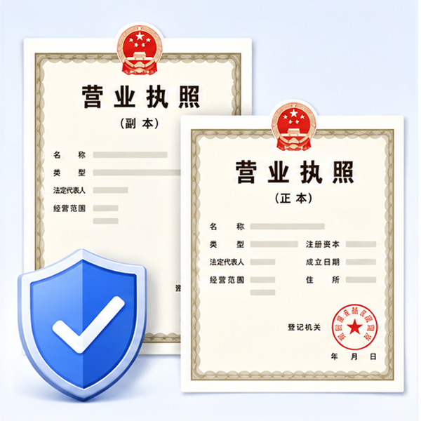 营业执照正副本
